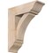 Ekena Millwork Thorton Traditional Smooth Bracket w/ Offset Brace, Douglas Fir, 7 1/2"W x 22"D x 26"H BKT0806X22X26THR01SDF - alternate 1